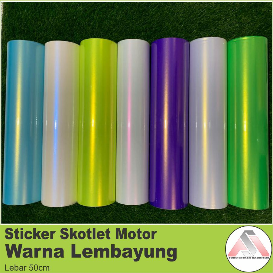 Sticker Skotlet Motor Warna Lembayung Chameleon
