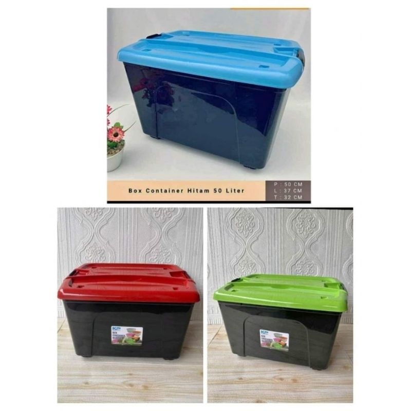 Box Container 50 Liter Hitam