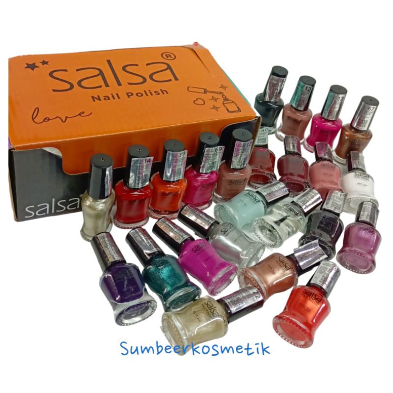 KUTEK SALSA LOVE NAIL POLISH ISI 24 PCS CUTEK WARNA WARNI