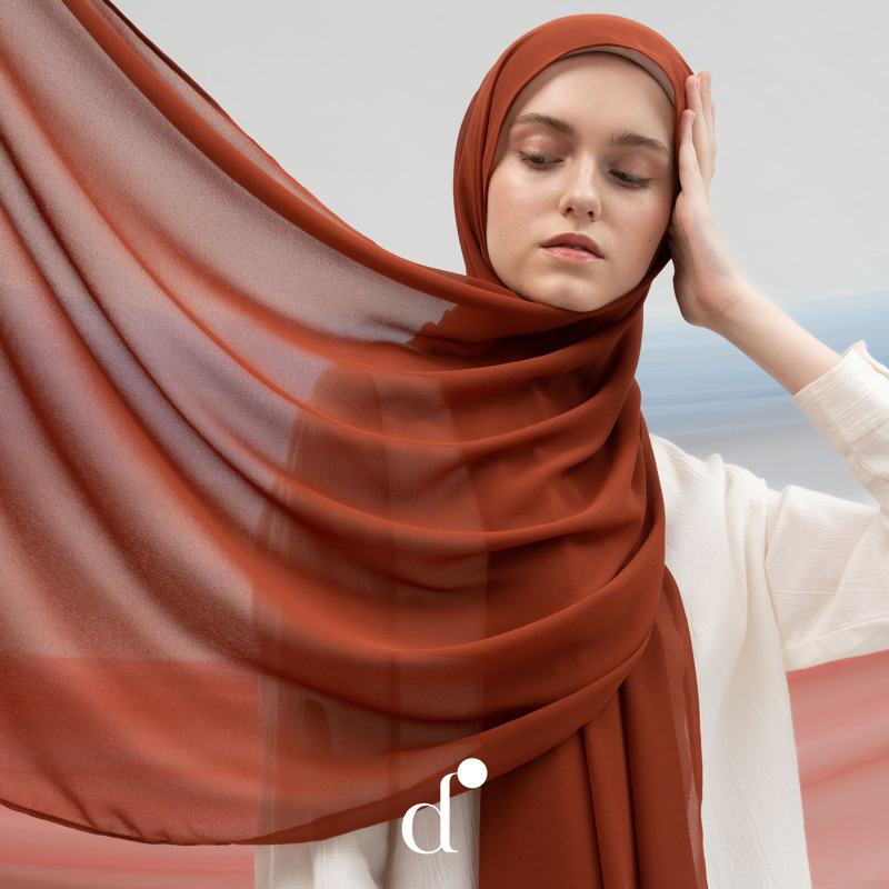 D.noktah Official - Rea Pashmina (Terracotta)