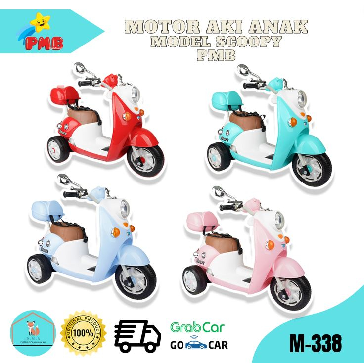 Mainan Anak Motor Aki PMB M-338 Scoopy Remote