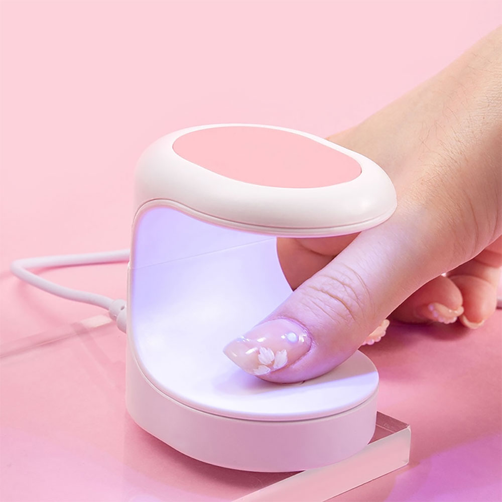 Pengering Kutek Kuku Mini UV LED Nail Dryer 16W - XZMUV-1 - 7RHRD2PN Pink