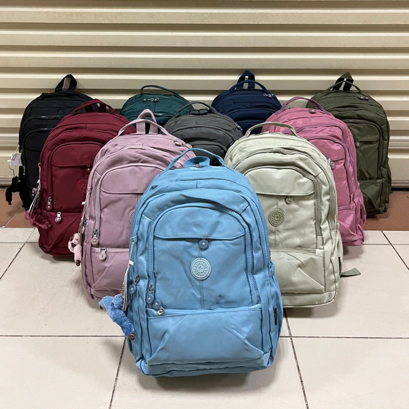 TAS RANSEL UNISEX / BACKPACK PRIA DAN WANITA / TAS SEKOLAH BESAR MUAT LAPTOP BAHAN PARASUT - KP 9109
