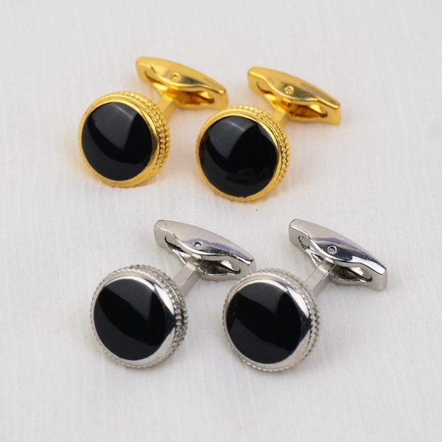 Cufflink Stainless Steel Premium | Thobe Kabak Gold Silver Mewah | Kent Cufflink