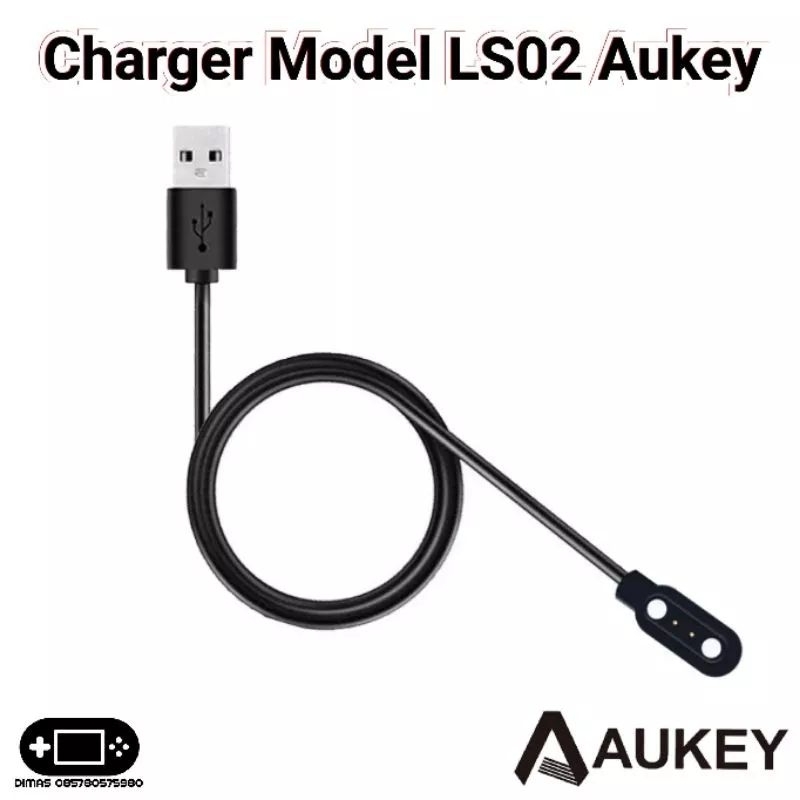 Charger Model LS02 aukey charging smartwatch 1 pro sw-1s 1s kabel usb