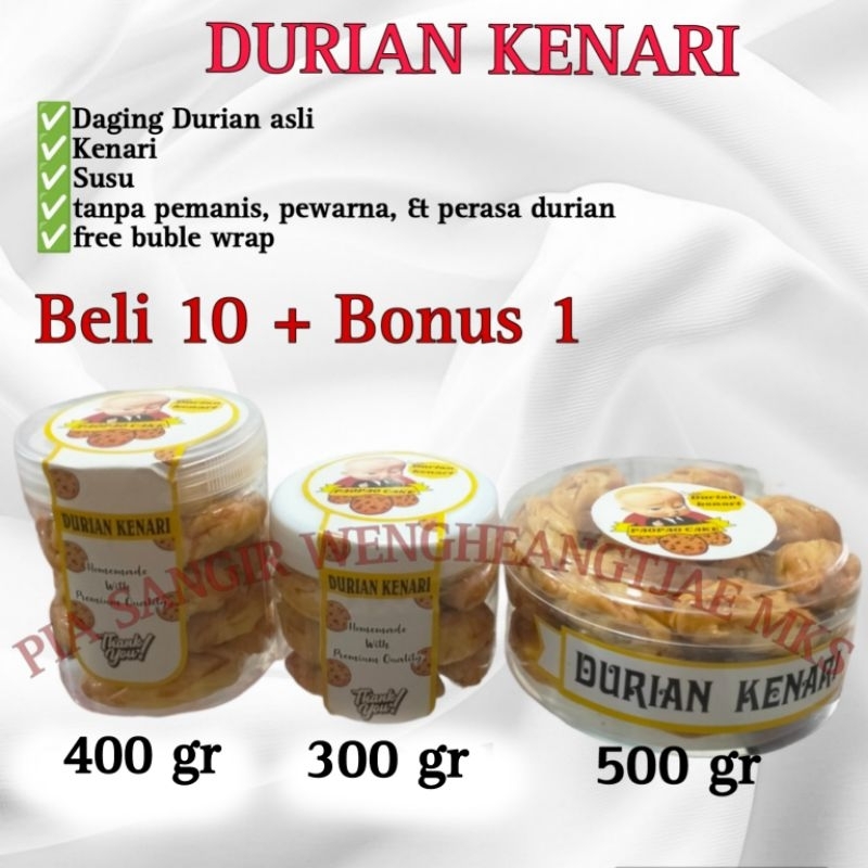 Kue Durian Kenari Pia Sangir Khas Makassar