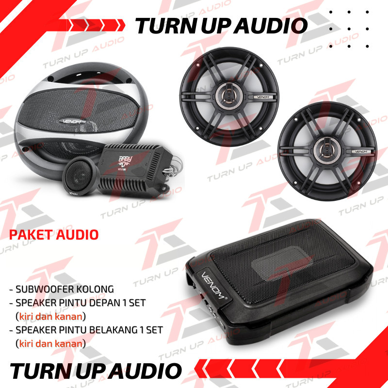 Paket audio full venom baby diablo + subwoofer kolong vx6.8pb speaker baby diablo