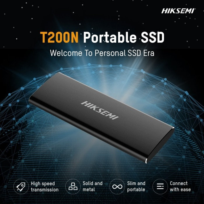 PORTABLE SSD HIKSEMI SPEAR 512GB | USB3.1 Type-C 450Mbps HS-ESSD-T200N