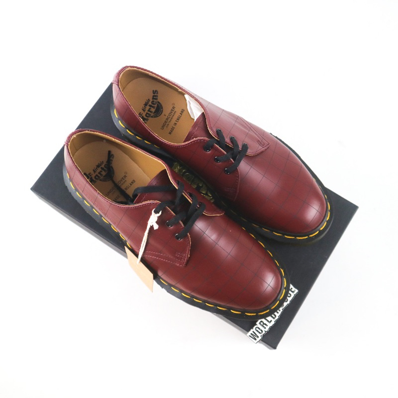Dr martens 1461 x undercover cherry red smooth made in england 3 eye