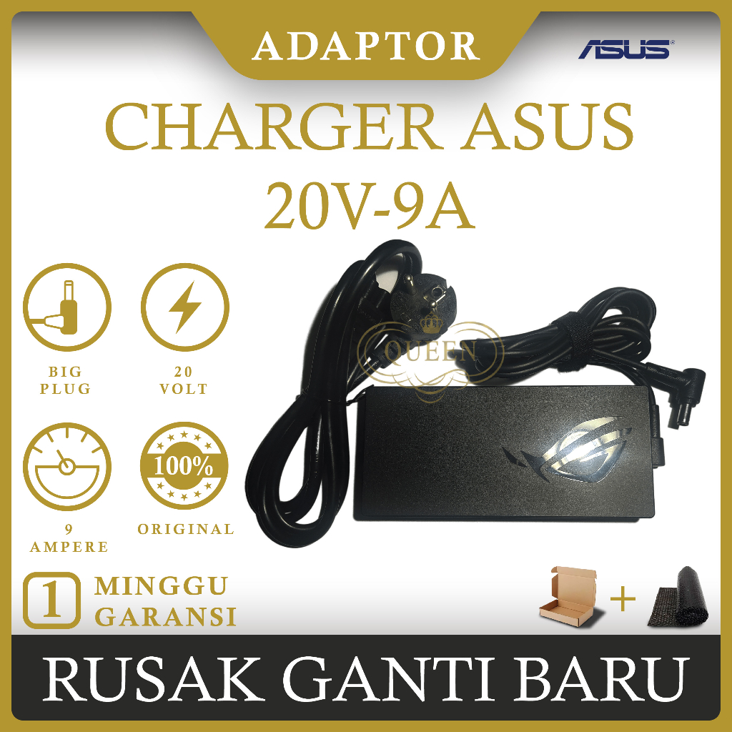 ADAPTOR CHARGER LAPTOP ASUS ROG 180W 20V-9A ORIGINAL