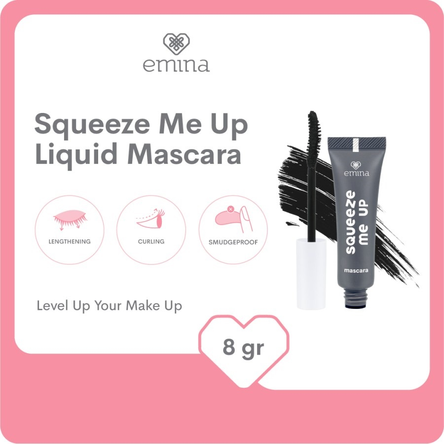 Emina Squeeze Me Up Mascara 8 g - Mascara Curling &amp; Lengthening Effect