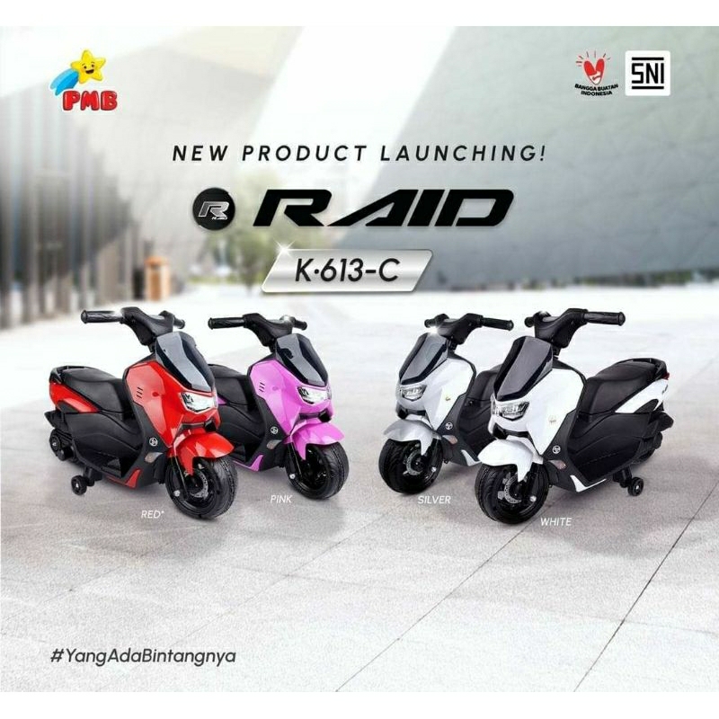 Motor Aki Mainan Anak Nmax Mini K613C (Makassar)