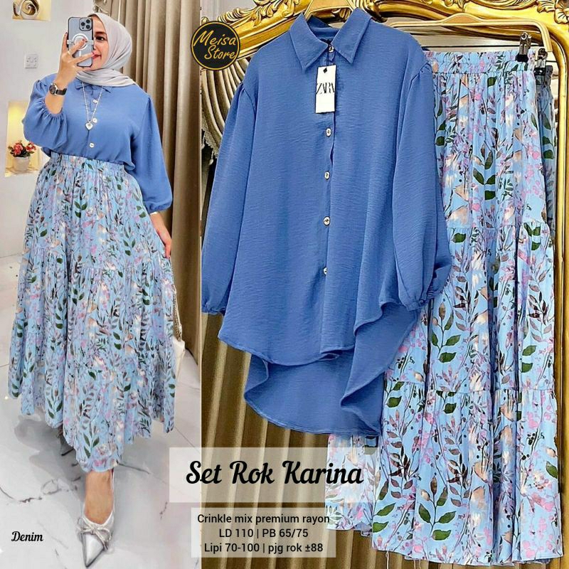 Baju setelan rhea set by w&amp;w