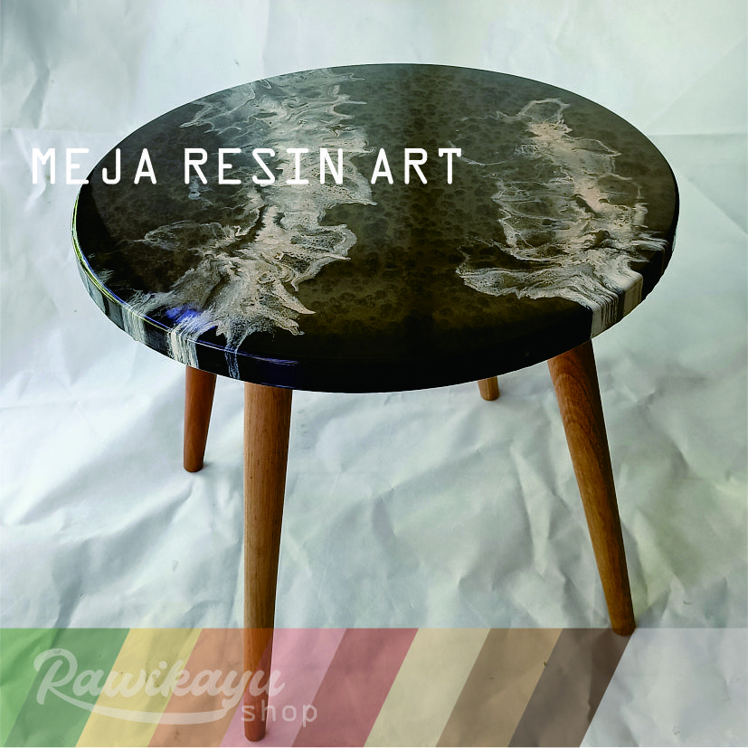 MEJA MINIMALIS RESIN ART DECORATIVE