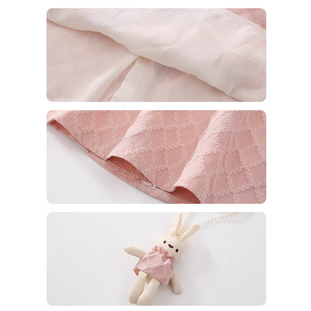 [ FREE Acc ] 1-4 Tahun | Dress jhou shin  -  Dres Korean Style Drees Casual Anak Perempuan