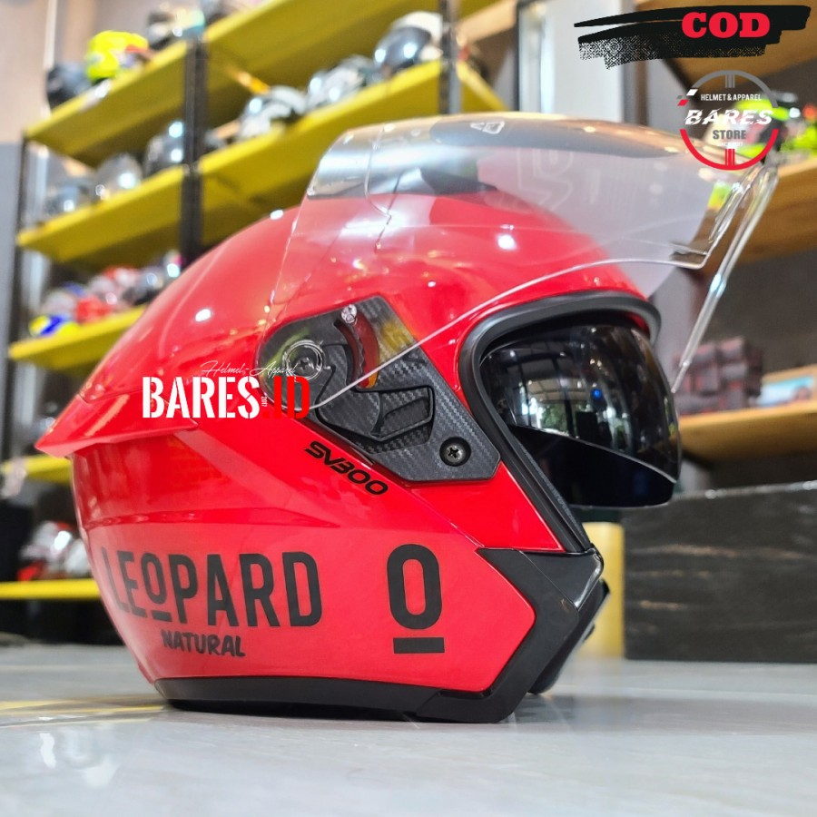 RSV SV300 Red Glossy Leopard Black