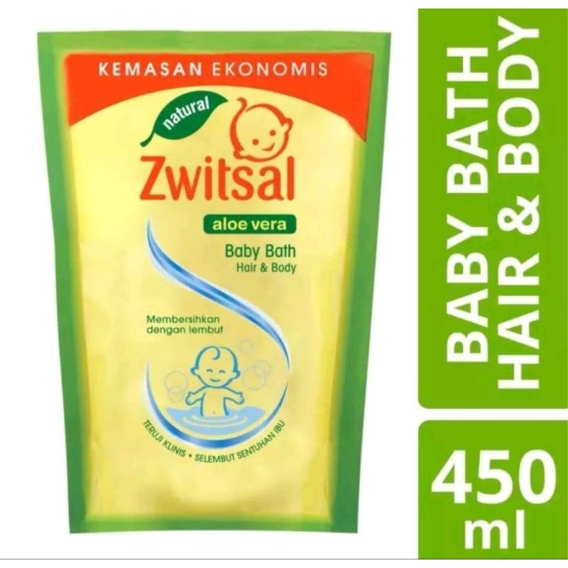 Zwitsal Baby Bath Hair &amp; Body Refil Kemasan Bunndle 2pc