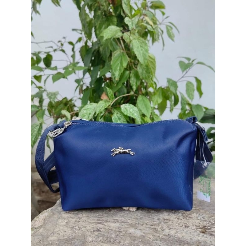 Tas selempang wanita 3resleting full emboss