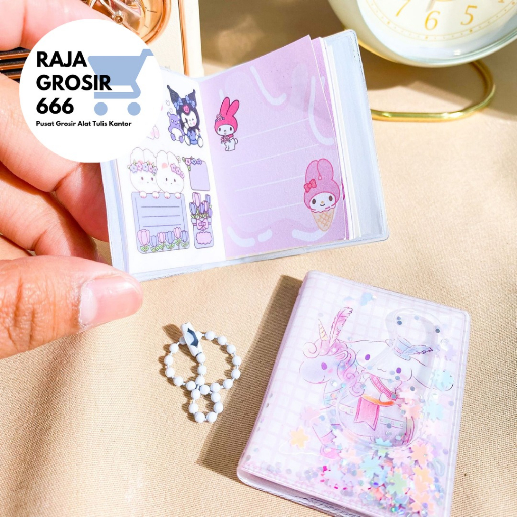 BUKU STIKER MINI SANRIO 1 SET ISI 2 PCS XM-8 STICKER BOOK TERMURAH DEKORASI BAGUS SOUVERNIR