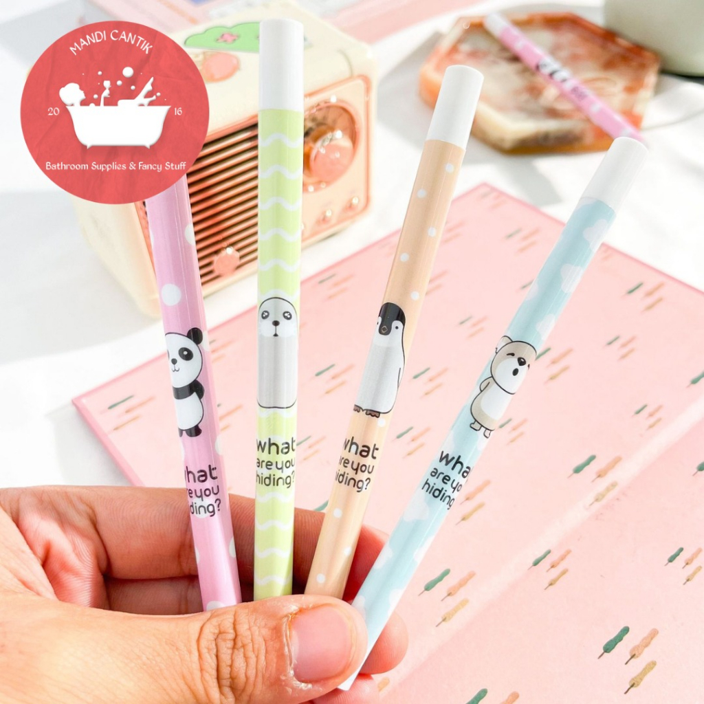 SI PENSIL POLKADOT TABUNG LANGMU LM-6303 ukuran 0.7 REFILL PENCIL TERMURAH COD KADO UNIK IMUT