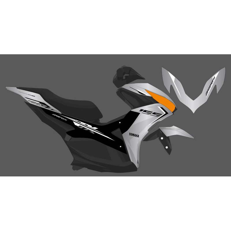 striping sticker aerox new 155 nvx malaysia transparan custame