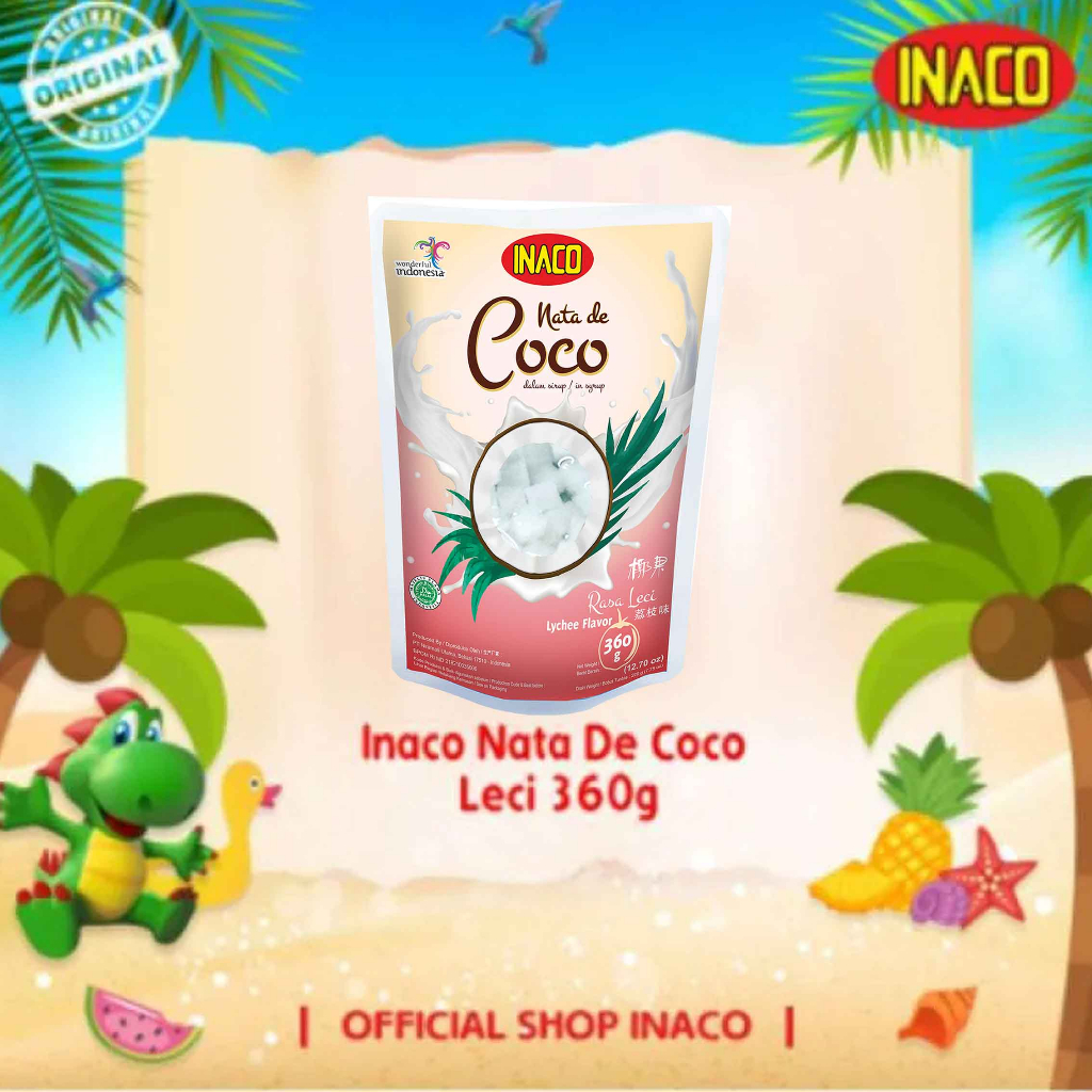 Minuman Coconut * Inaco Nata De Coco * Minuman Jelly Flavor * 360gr