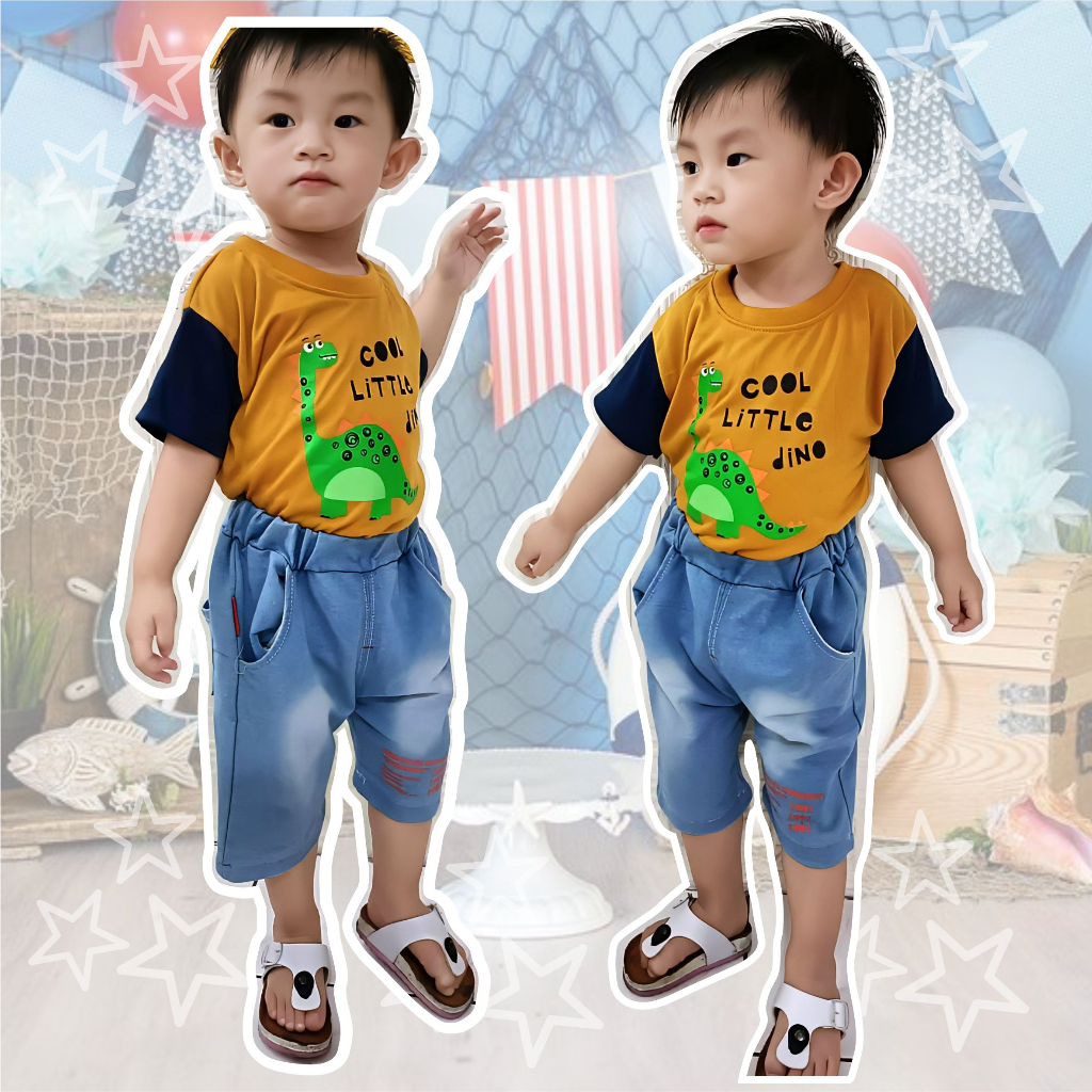 CF Kids Atasan Kaos Anak Laki-Laki Cute Little Dino