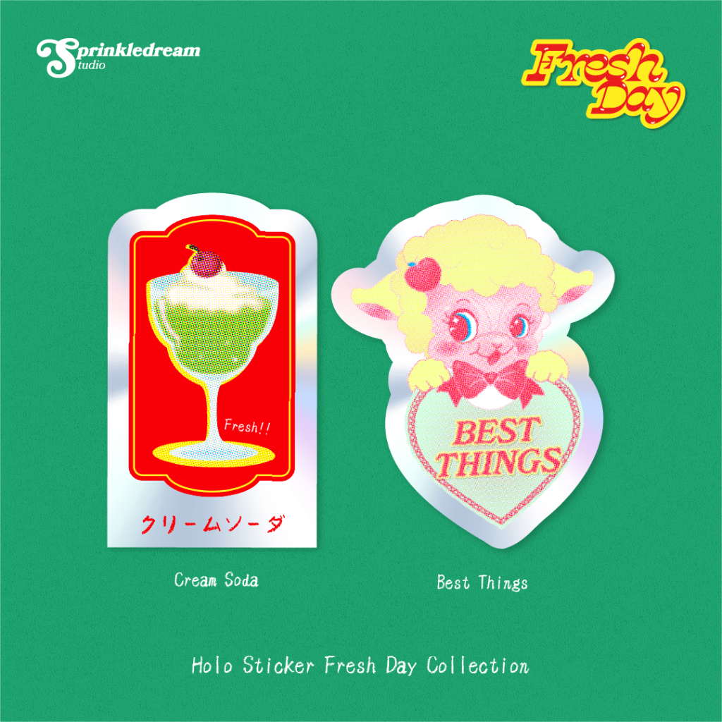 

Holographic Sticker Pack – Fresh Day by Sprinkledream Studio