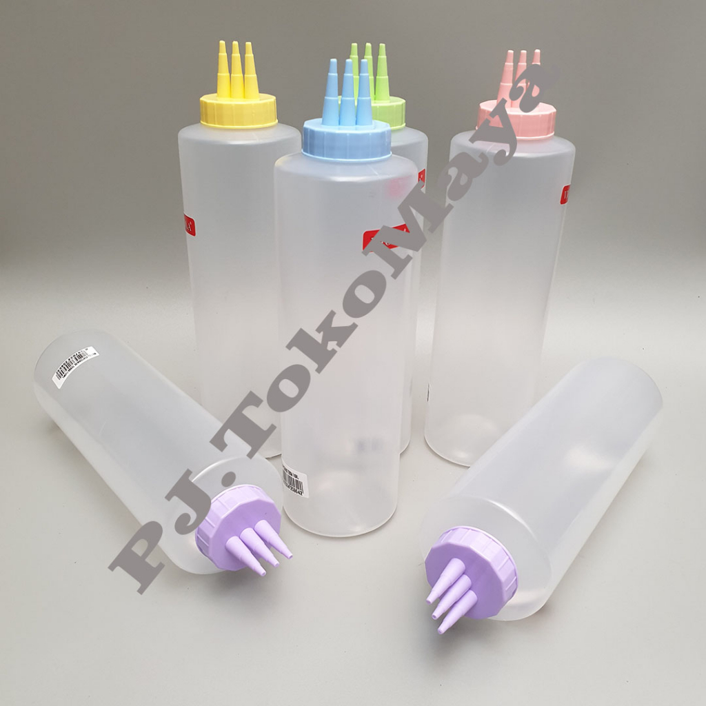 Botol Mayones Saos Kecap Viola TESSA 3 Lubang 700ML, 600ML, 500ML, 400ML, 300ML / Botol Saos Kecap M