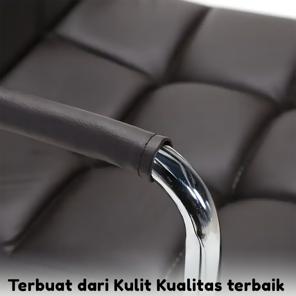 Kursi Cafe Minimalis Dengan Sandaran Untuk Bar Dan Cafe Kursi Bar Stool Cafe Kaki Chrome -WD