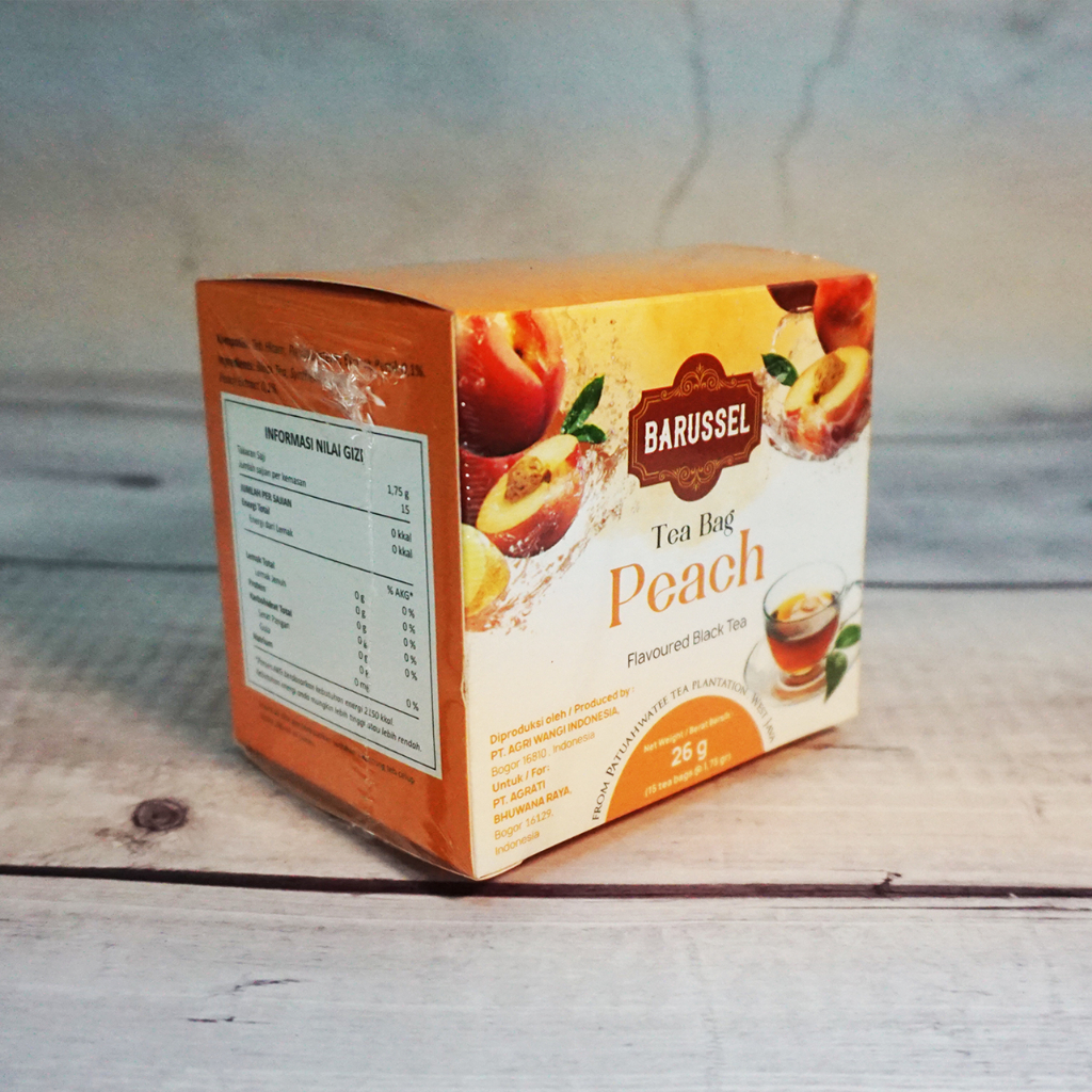 

MAR BARUSSEL Peach Tea Teh Celup Rasa Buah Persik