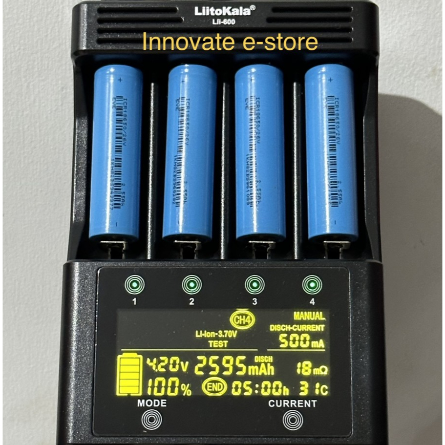 Baterai Battery 18650 asli real capacity kapasitas original murni