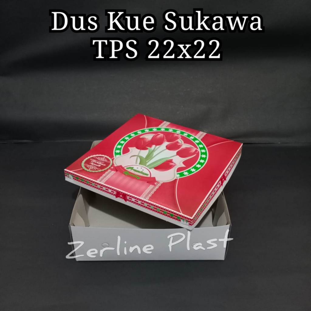 Dus TPS SUKAWA - Box Kue Makanan/Snack @100pcs