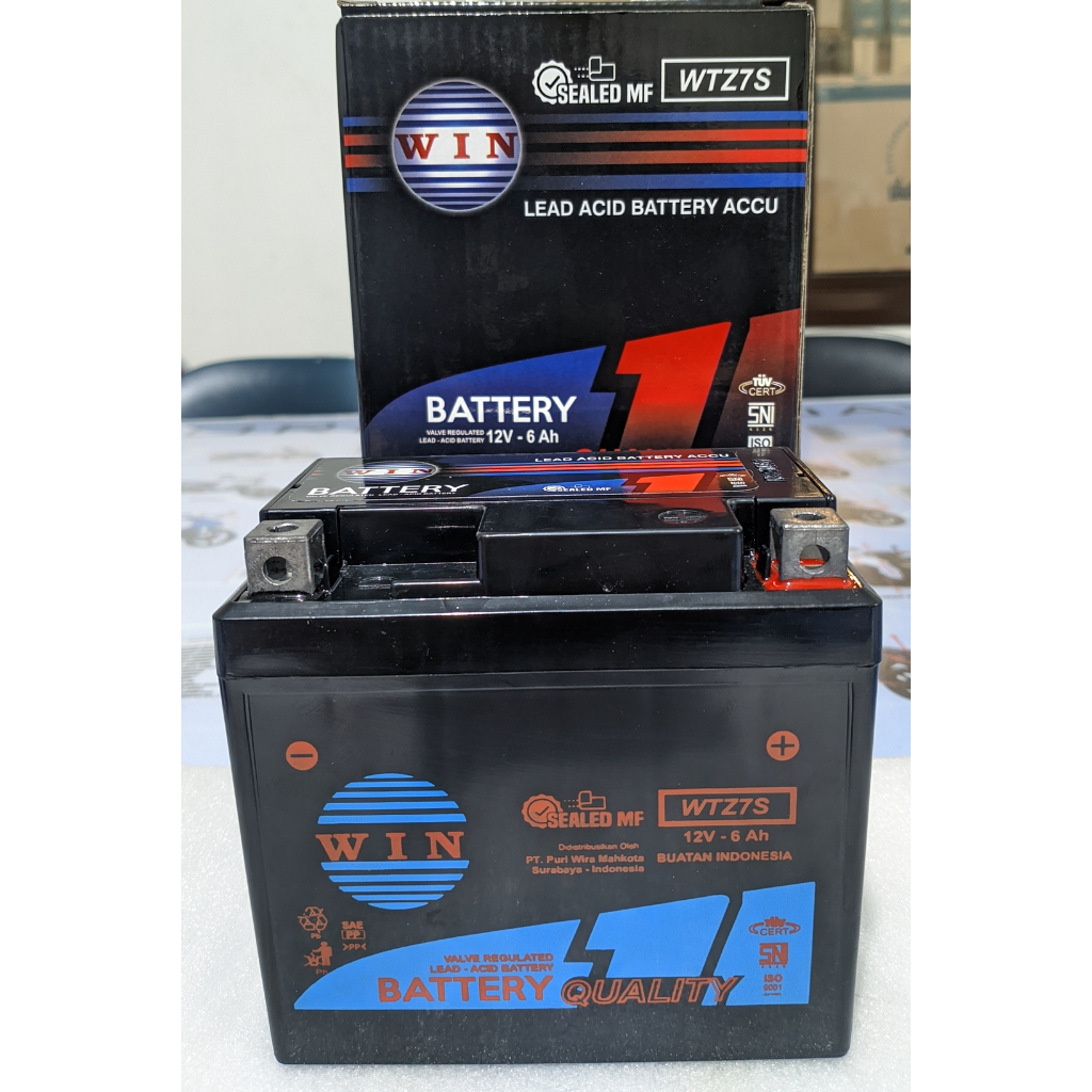 Aki Motor Vario 125 150 2015 2016 2017 / NMAX 155 / Satria FU 150 2005 -2010 | accu battery WTZ - 7S