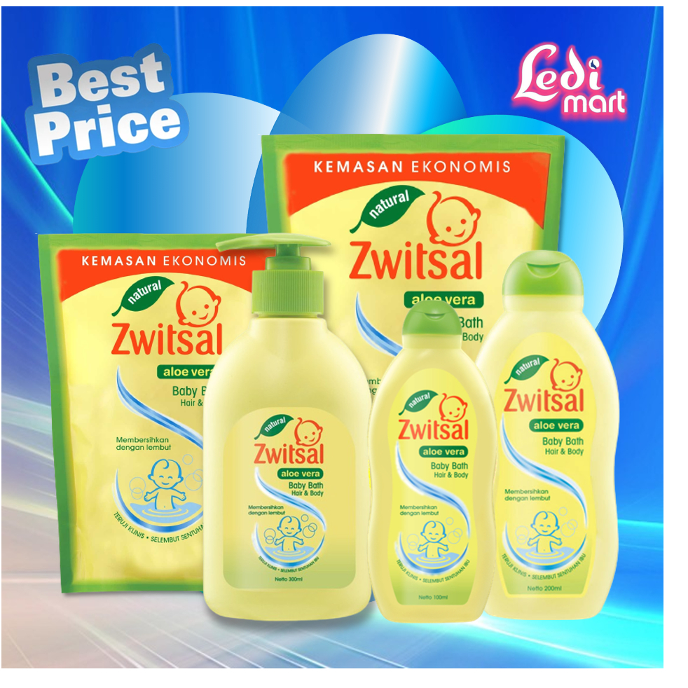 ORIGINAL Zwitsal Baby SERIES / Baby Bath 2 in 1 / Hair &amp; Body Wash / Baby Hair Lotion / Baby Lotion / Baby Telon / Baby Parfum / Baby Cologne / Baby Soap / Baby Cream / Baby Diaper Cream / Baby Shampoo / Baby Powder / Baby Oil / Baby Wipes / LEDIMART