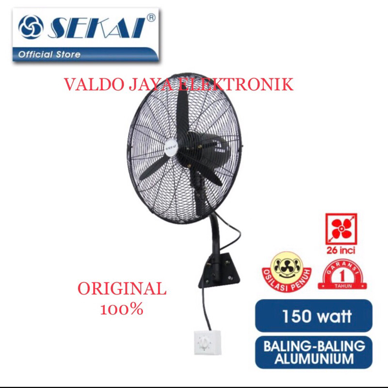 SEKAI Wallfan Industri IWF-2639 Kipas Angin Industri IWF2639 Kipas Angin Dinding Industri IWF 2639
