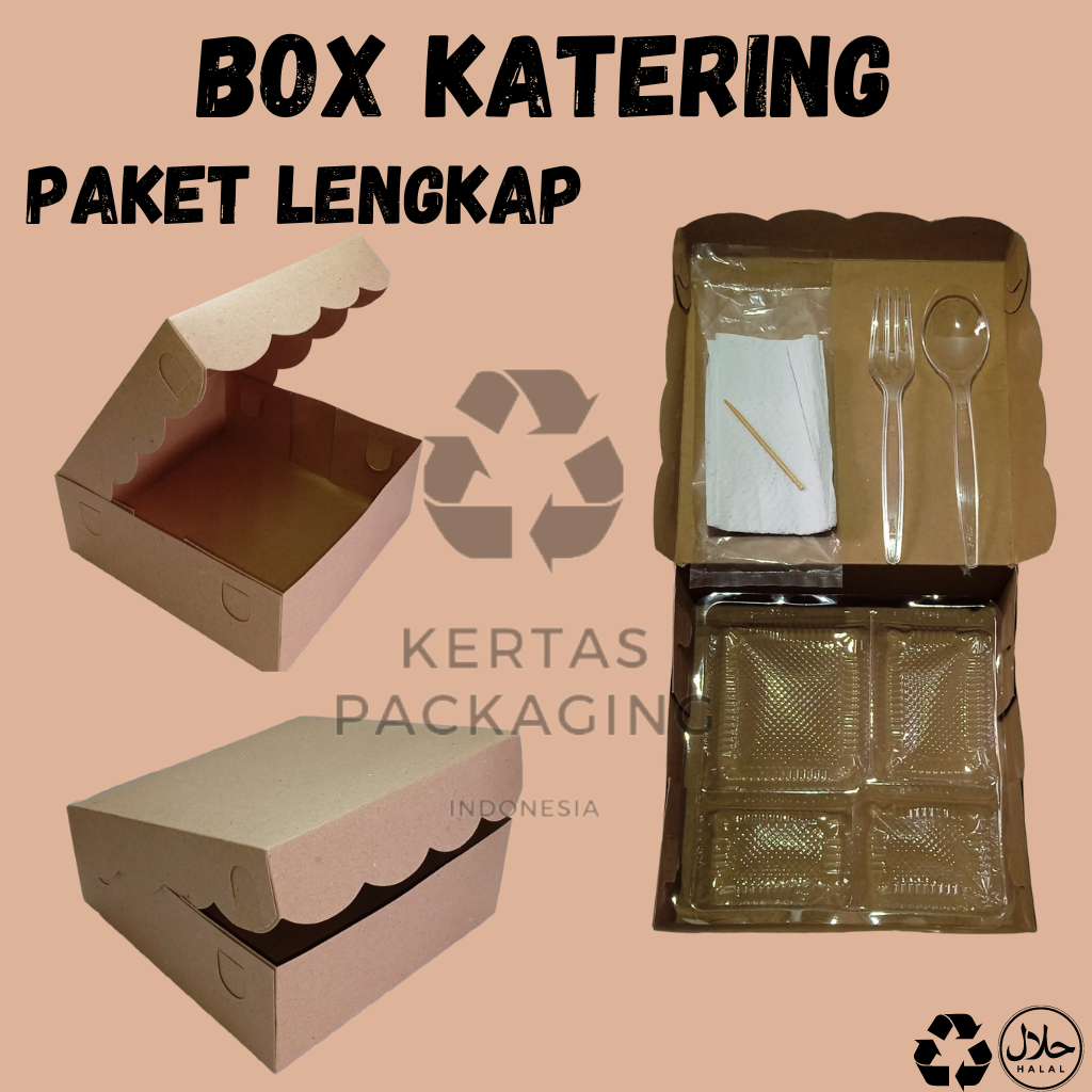 

Box Kue 18 x 18 x 7 / Dus Nasi Kotak / Dus Snack Kraft / Box Katering + Mika, Sendok, Garpu, Tisu Dan Tusuk Gigi ( PAKET LENGKAP )