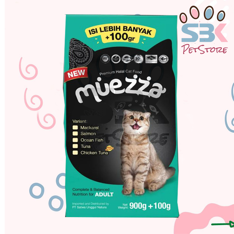 Muezza Adult 1kg Makanan Kucing Dry Food