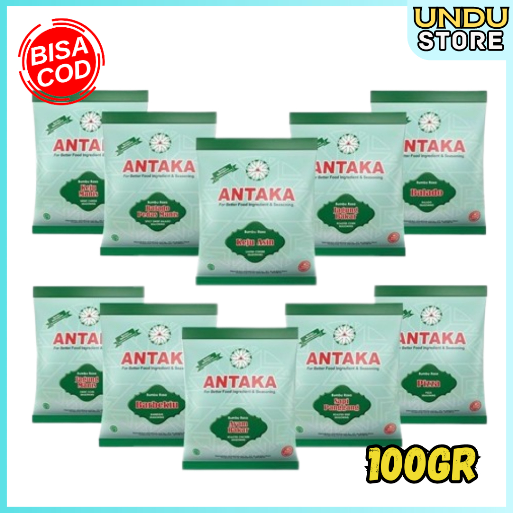 

Bumbu Antaka 100g All Varian Serbaguna/ Bumbu Rasa untuk Cimol Tela-Tela Singkong Kentang
