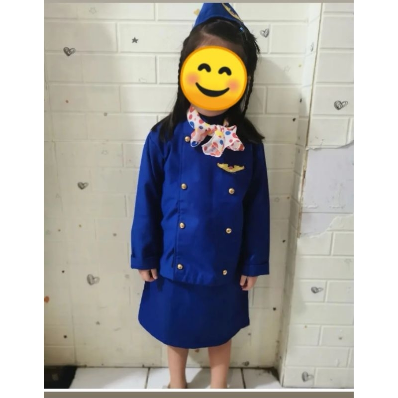 preloved baju pramugari anak perempuan