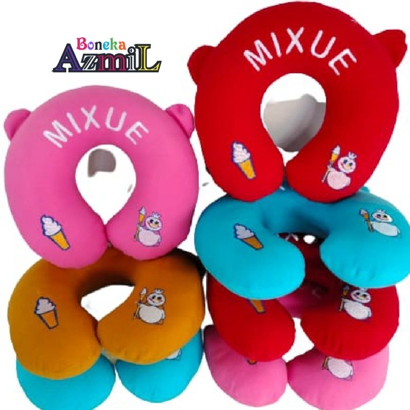 Bantal leher karakter mixue king ice cream