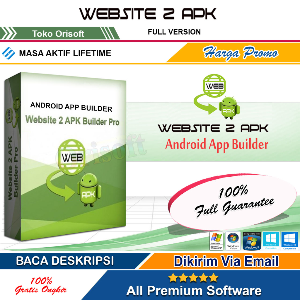 Website 2 APK Builder Android Pro 5.0 Full Version + Video Cara Instal