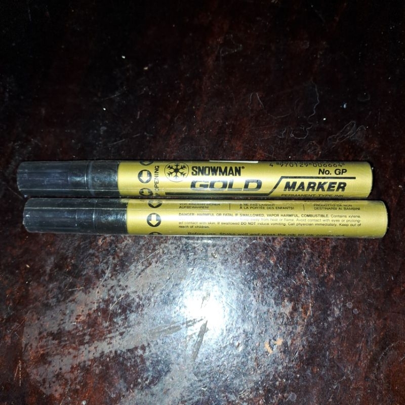 

2 PCS SPIDOL GOLD SNOWMAN