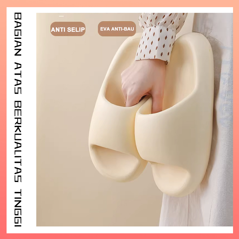 Sandal jelly wanita korea EVA Sendal slop karet wanita kekinian terbaru 2024 Sandal rumah anti slip wanita murah