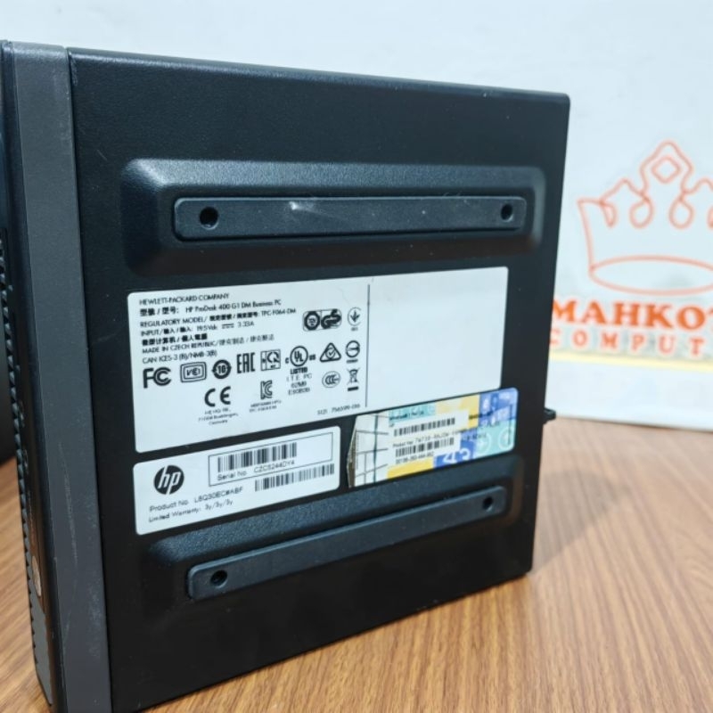 PC Mini / Micro PC HP ProDesk 400 G1 Business PC  core i3 4160T