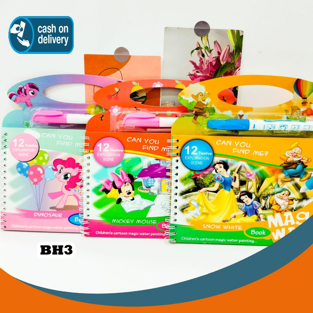

BUKU MAGIC WATER COLOR BH3 PRINCESS LITTLE PONY MICKEY MINNIE KARAKTER COLORING BOOK