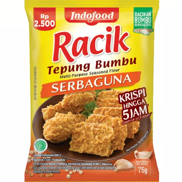 

RACIK TEPUNG BUMBU SERBAGUNA 75gr