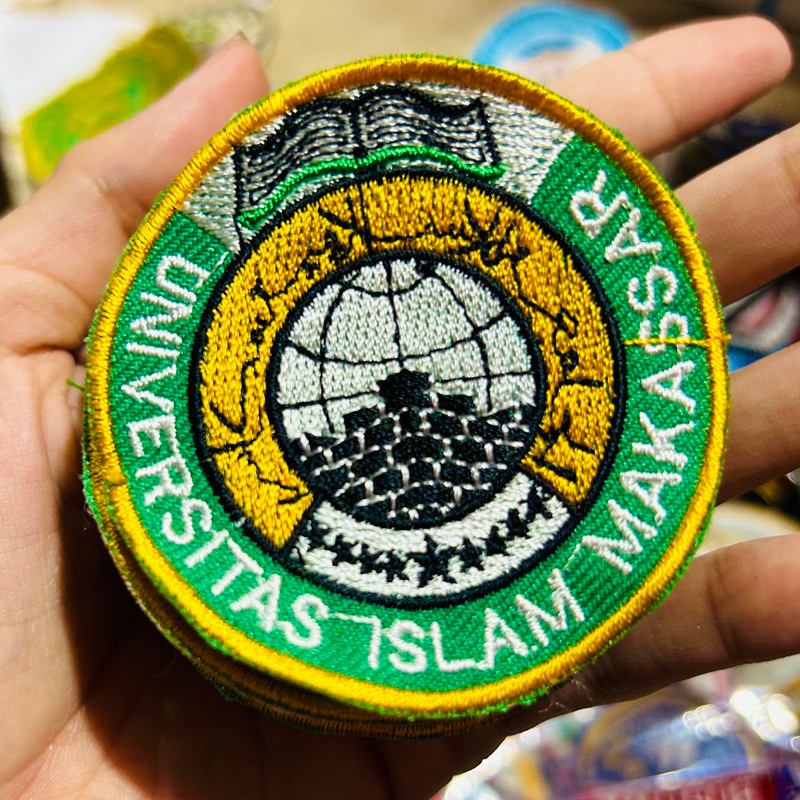 LOGO UNIVERSITAS ISLAM MAKASSAR / LOGO UIM / LOGO BORDIR KOMPUTER / Emblem Logo Patch Bordir