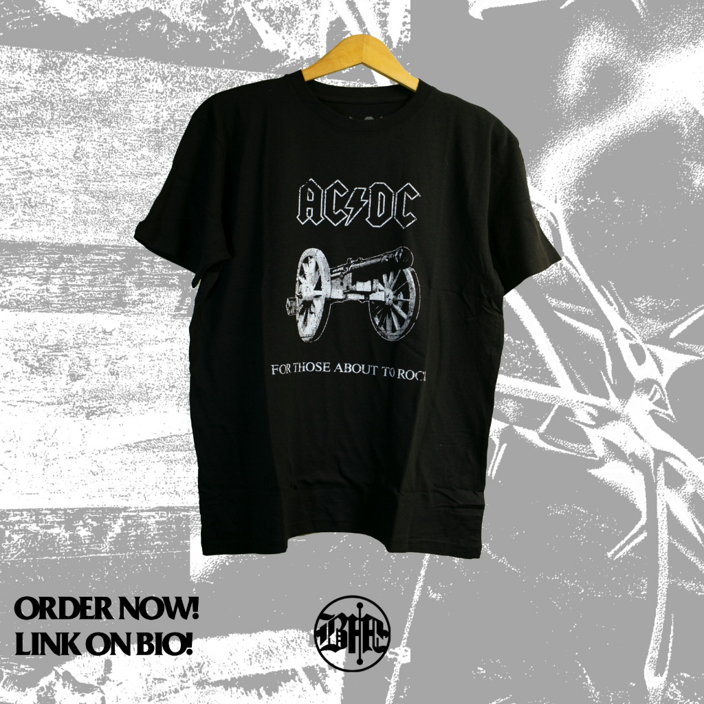 kaos band original import AC/DC About to Rock