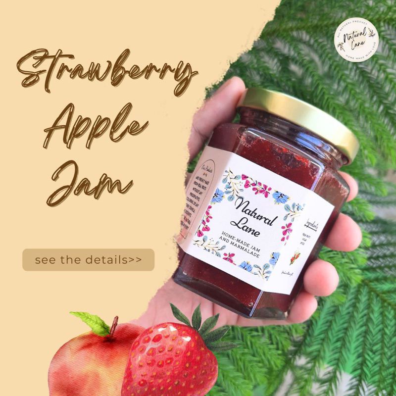 

NATURAL LANE STRAWBERRY APPLE JAM